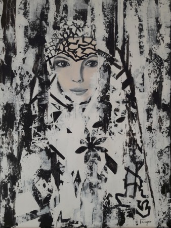 Regard - Technique mixte 50/70 ( vendu )